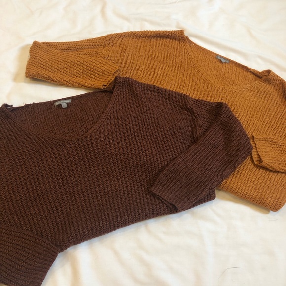 Orange & Red Charlotte Russe Sweaters - Picture 6 of 10